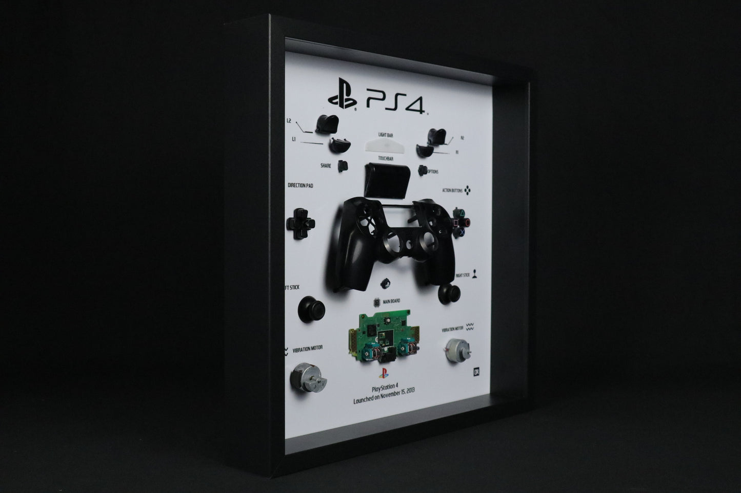 Playstation 4 Controller Frame | Zwart