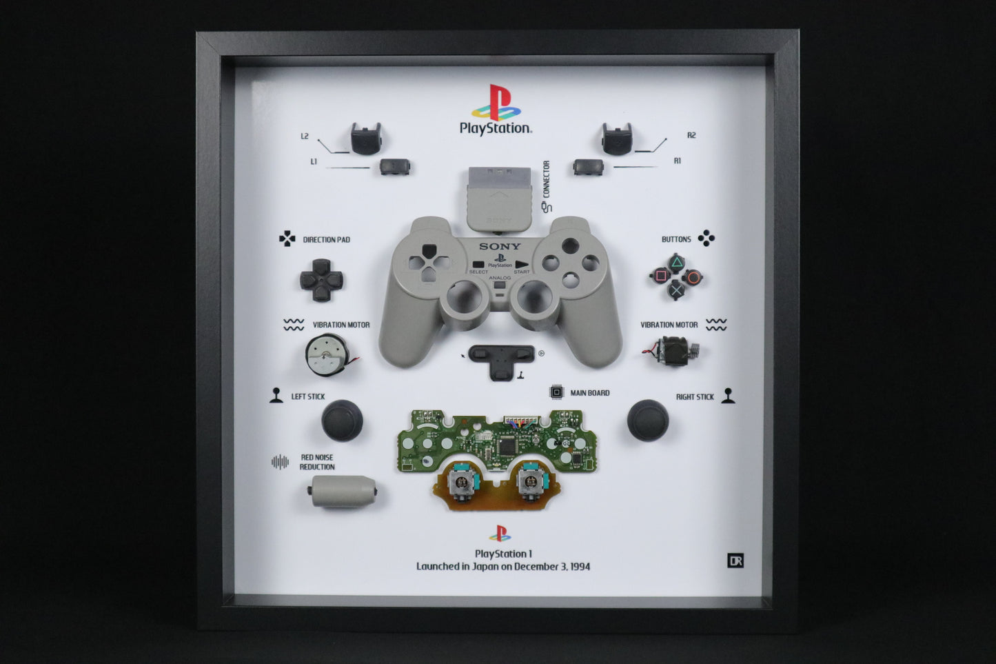 Playstation 1 Controller Frame | Grijs