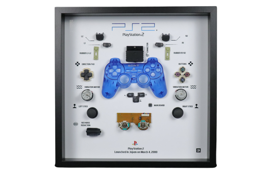 Playstation 2 Controller Frame | Blauw